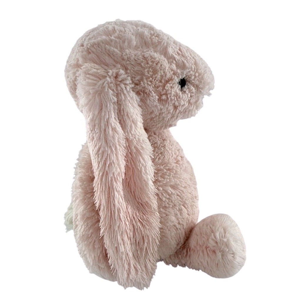 Little Jellycat London Bashful Pink Bunny Rabbit 11" Plush Baby Toy Chime Rattle - Picture 5 of 10